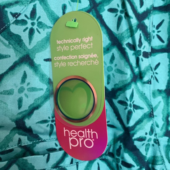 Health Pro Aqua scrub top NWT large - Picture 3 of 10